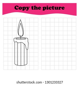 Worksheet. copy the picture, game for children,