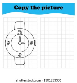 Worksheet. copy the picture, game for children,