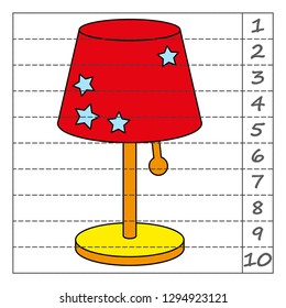 Worksheet. Cut and complete. Game for kids, children. Math Puzzles.  