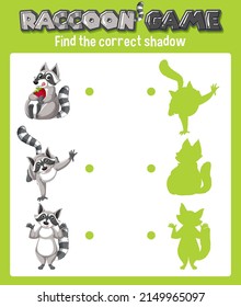 Worksheet design for matching animals illustration