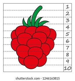 Worksheet. Game for kids, children. Math Puzzles. Cut and complete. Learning mathematics. 
