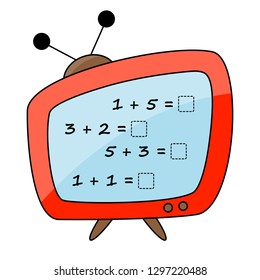 Worksheet. Game for kids.  Learning mathematics. How many?