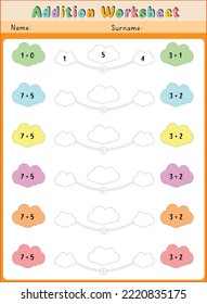 worksheet for kids - addition