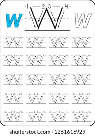 Worksheet for learning the alphabet. Alphabet Tracing Worksheet. Activity for pre-schoolers and kindergarten. Letters A-Z. English for kids. Hand Writing for kids.ABC Activities and Exercises for kids
