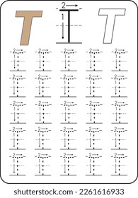 Worksheet for learning the alphabet. Alphabet Tracing Worksheet. Activity for pre-schoolers and kindergarten. Letters A-Z. English for kids. Hand Writing for kids.ABC Activities and Exercises for kids