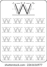 Worksheet for learning the alphabet. Alphabet Tracing Worksheet. Activity for pre-schoolers and kindergarten. Letters A-Z. English for kids. Hand Writing for kids.ABC Activities and Exercises for kids