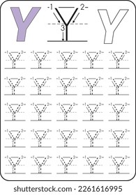 Worksheet for learning the alphabet. Alphabet Tracing Worksheet. Activity for pre-schoolers and kindergarten. Letters A-Z. English for kids. Hand Writing for kids.ABC Activities and Exercises for kids