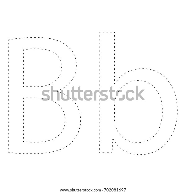 Worksheet Learning Letter H Learning Alphabet Stock Vector (Royalty ...