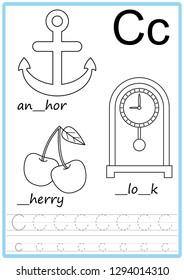 worksheet. Learning letters. Coloring book alphabet