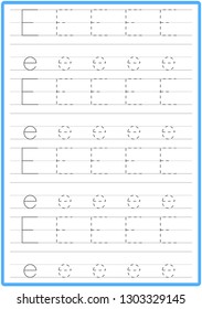 worksheet. Learning letters. Writing practice letters. Game  for kids