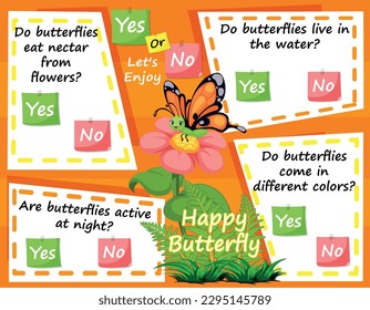 Worksheet for Logic Kids Task and Answer Questions: Caterpillars It's a yes-or-no game. Learn about kids' education activities. Children learn and play brain games.