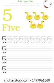 Worksheet, math lessons for children
