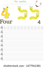 Worksheet, math lessons for children
