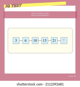 Hoja de cálculo. Juego de rompecabezas matemático. Aprender matemáticas, tareas de adición para niños preescolares. hoja de trabajo para niños preescolares - vector - IQ TEST