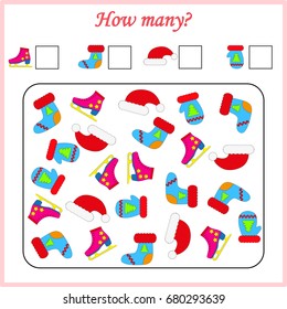 worksheet . Mathematics task. How many objects. Learning mathematics, numbers. Tasks for addition (counting) for preschool kids, children. worksheet for preschool kids