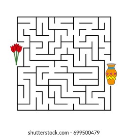 worksheet. Maze labyrinth with entry and exit. Maze Puzzle Game  for kids