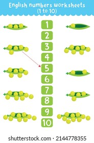 Worksheet  on numbers for children.  Counting worksheet. Odd and even numbers.  Educational children's game.