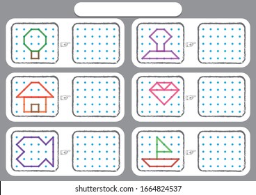 worksheet preschool kids dot dot copy stock vector royalty free 1664824537 shutterstock