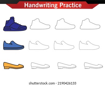 worksheet for preschool kids Handwriting practice sheet. Educational children game, printable worksheet for kids. Writing training printable worksheet. Halloween theme activity Handwriting practice 