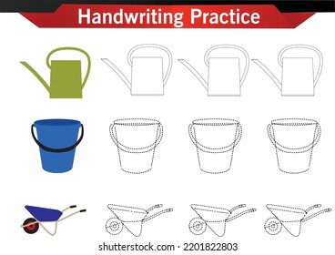 worksheet for preschool kids Handwriting practice sheet. Educational children game, printable worksheet for kids. Writing training printable worksheet. Halloween theme activity Handwriting practice 