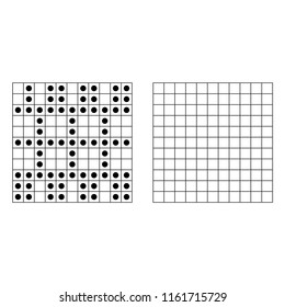 worksheet for preschool kids. Practicing motor skills, improving skills tasks. Complete the pattern worksheet, vector. 