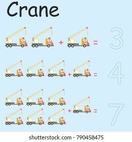 
Worksheet for pre-school and preschool. We train to write numbers, letters, and counting