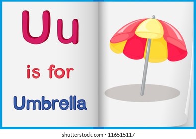 Worksheet teaching a letter and word with picture