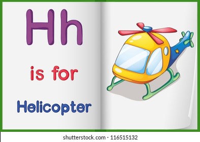 Worksheet teaching a letter and word with picture