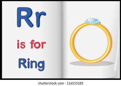 Worksheet teaching a letter and word with picture