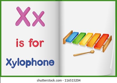 similar images stock photos vectors of alphabet letter x with clip art and few similar words starting with the letter printable graphic for preschool kindergarten kids 232409488 shutterstock