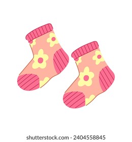 worksheet toddler socks cartoon. children color, game different, element match worksheet toddler socks sign. isolated symbol vector illustration