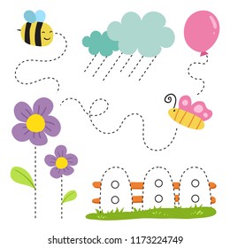 worksheet vector design for kid