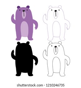 worksheet vector design for kid