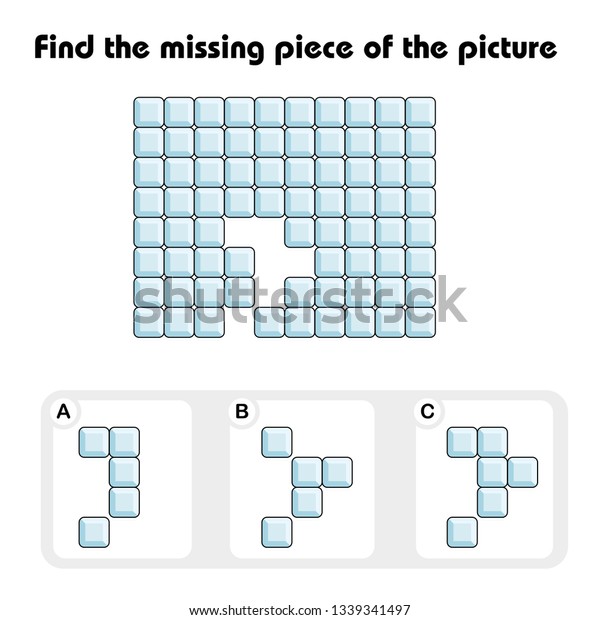 Worksheet Visual Logic Puzzle Find Missing Stock Vector (Royalty Free ...