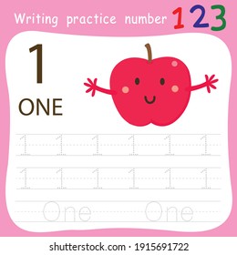 Worksheet Writing practice number one