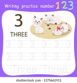 Worksheet Writing practice number three