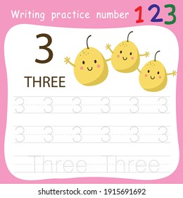 Worksheet Writing practice number three