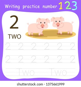 Worksheet Writing practice number two