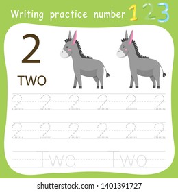 Worksheet Writing practice number two