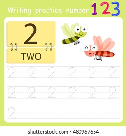 worksheet Writing practice number two