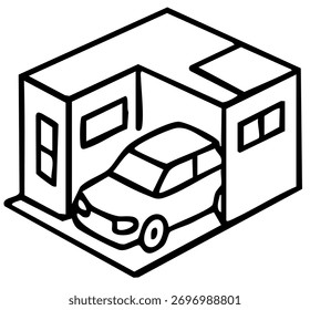 Werkstattbereich für die Automobilherstellung und Serviceeinrichtung