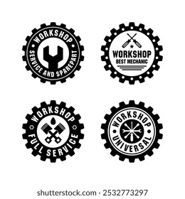 Workshop badge stamp design collection for your project, banner, tshirt, sticker, community and more