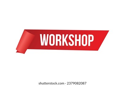 workshop banner design. workshop icon. Flat style vector illustration.