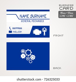 workshop car business card