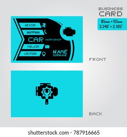 workshop car business card