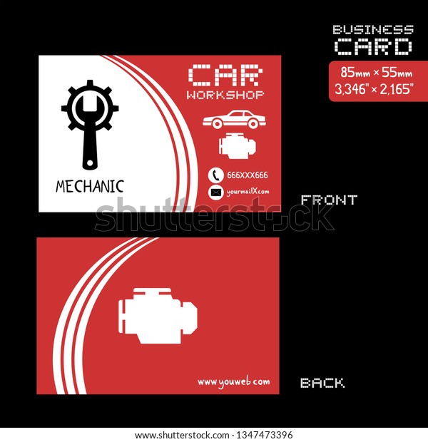workshop car business\
card