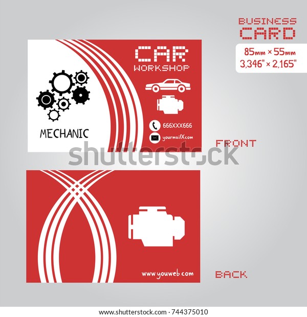 workshop car business\
card