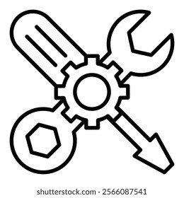Workshop Equipment Icon Element For Design