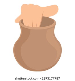 Workshop icon cartoon vector. Art clay. Studio potter