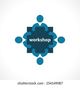 workshop icon. concept symbol
